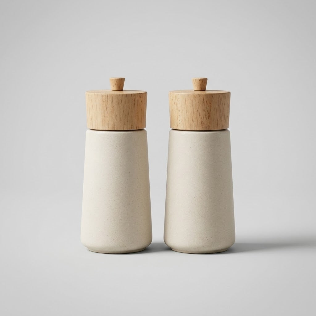TryOmniPicks Refillable Ceramic Spice Mill Set