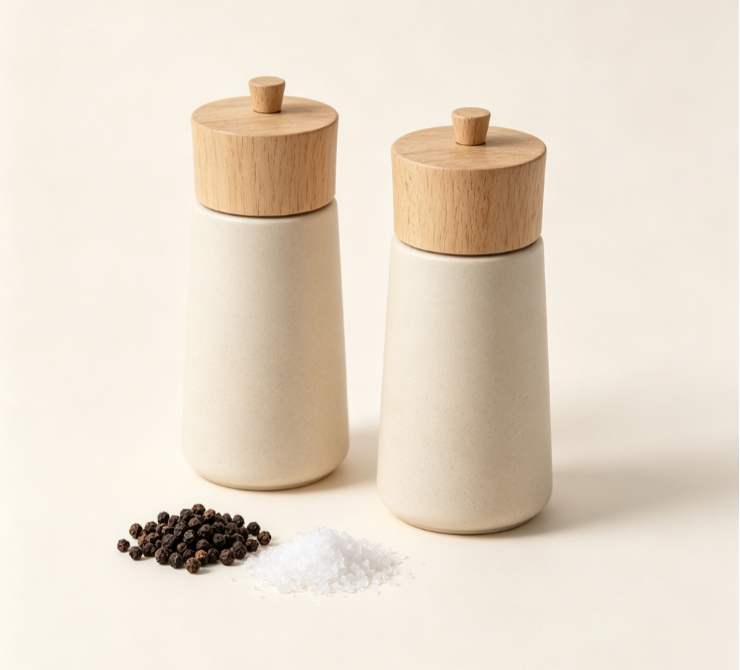 TryOmniPicks Refillable Ceramic Spice Mill Set