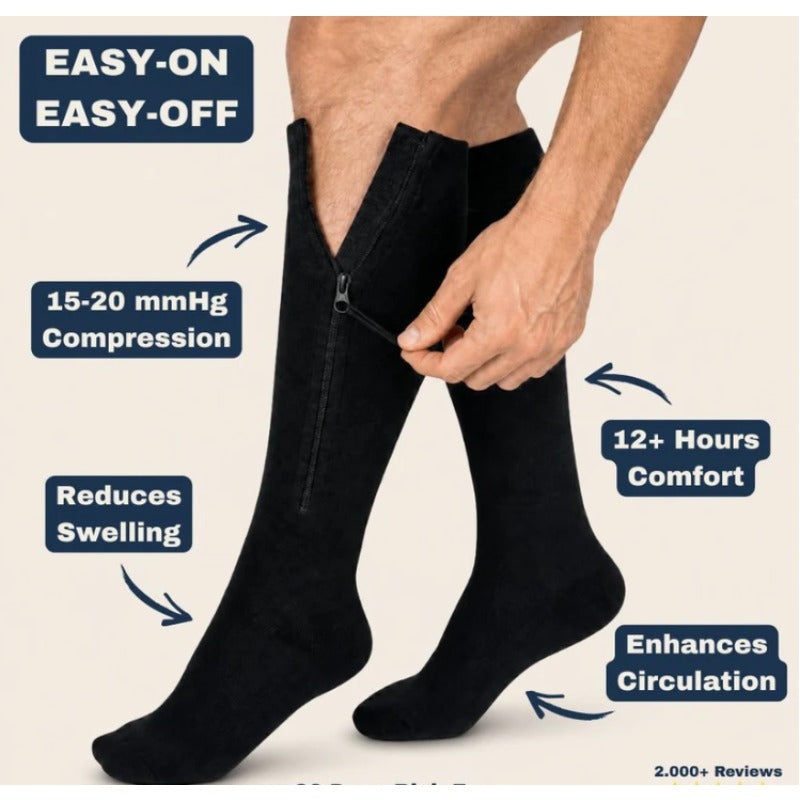 Limited Stock!!! AEXZR® Easy-On Zipper Compression Socks