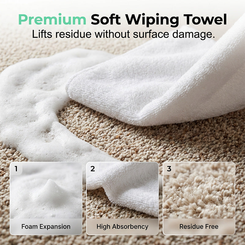 Limited Stock!! AEXZR® Waterless Carpet Foam Stain Remover with Towely